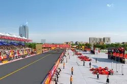开元娱乐-F1赛场再起风云：嵩山赤兔队险胜渝州火箭队，赛场气氛火爆边后卫成为亮点